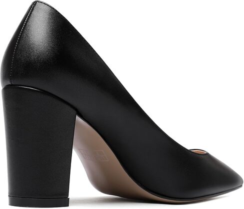 WAYDERNS Women's Slip On Matte Pointed Toe Block High Heel Pumps Shoes 3.5 Inch in Kuwait