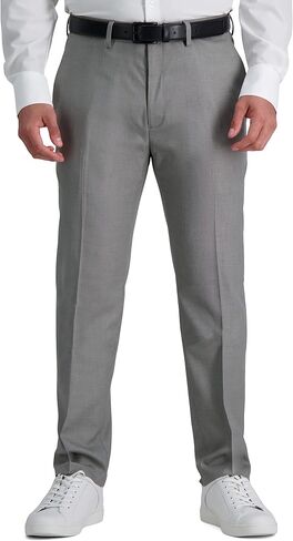 Kenneth Cole Reaction Men's Slim Fit Solid Performance Dress Pant, Grey, 40W x 30L in Saudi Arabia