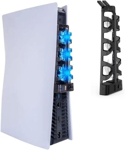 مروحة تبريد navor متوافقة مع PS5، تبديد الحرارة 3 مراوح عالية السرعة متوافقة مع وحدة تحكم Playstation 5 CFI-1000A وCFI-1000B. in Kuwait