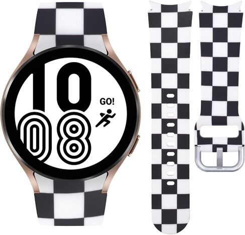 حزام Watbro متوافق مع رخام البقرة Samsung Galaxy Watch 6 Band Classic 43mm 47mm 40mm 44mm، Galaxy Watch 5/4، سوار طباعة رخام البقرة لـ Galaxy Watch5 pro/Galaxy Watch4 Classic 46mm 42mm النساء والرجال in Kuwait