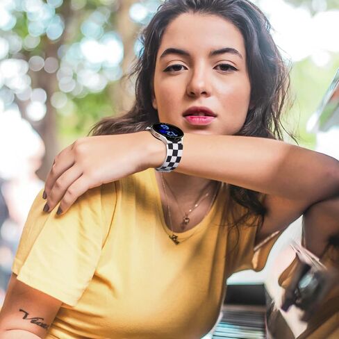 حزام Watbro متوافق مع رخام البقرة Samsung Galaxy Watch 6 Band Classic 43mm 47mm 40mm 44mm، Galaxy Watch 5/4، سوار طباعة رخام البقرة لـ Galaxy Watch5 pro/Galaxy Watch4 Classic 46mm 42mm النساء والرجال in Kuwait