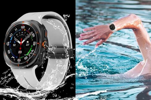 متوافق مع Samsung Galaxy Watch Ultra Bands 47mm، سوار سيليكون مغناطيسي متوافق مع Galaxy Watch 7 Ultra Band 2024 حزام بديل للرجال والنساء in Kuwait