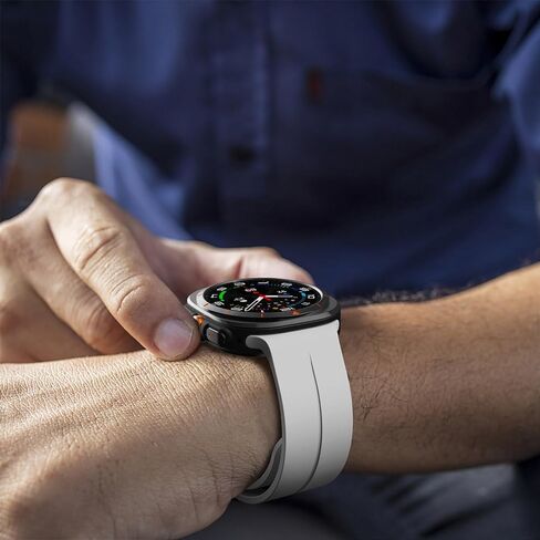 متوافق مع Samsung Galaxy Watch Ultra Bands 47mm، سوار سيليكون مغناطيسي متوافق مع Galaxy Watch 7 Ultra Band 2024 حزام بديل للرجال والنساء in Kuwait