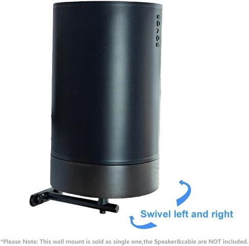 Wall Mount Bracket for Sonos Era 100 Speaker (Real Wood,Cable Management,Enduring Paint Finish,Compatible with Sonos Era 100,Dark Color) in Kuwait