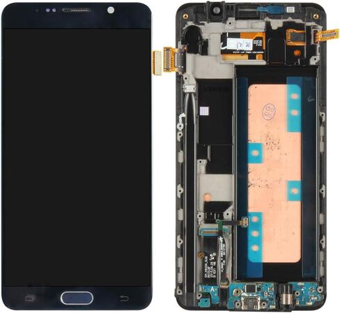 A-MIND لهاتف Samsung Galaxy Note 5 N920 SM-N920A N920i N920P N920T N920V 5.7 بوصة مجموعة استبدال مجموعة شاشة LCD تعمل باللمس مع إطار، واقي شاشة + أدوات (أزرق مع إطار) in Kuwait