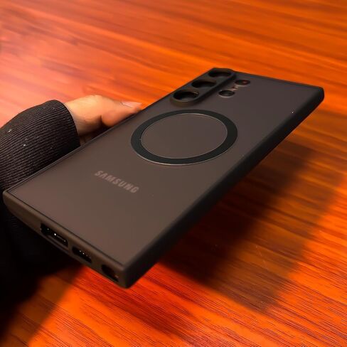 جراب Galaxy Note 10 Plus مغناطيسي [يدعم شاحن Magsafe] لاسلكي مضاد للخدش ومضاد للصدمات غير لامع لحماية الكاميرا النحيفة غطاء هاتف رفيع لهاتف Samsung Galaxy Note 10 Plus 6.8 بوصة - أسود in Kuwait