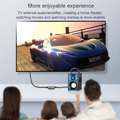RIIPOO Digital to Analog Audio Converter - DAC Support Digital SPDIF Optical Input to Analog L/R RCA Output Converter Toslink Optical to L/R Audio Adapter for PS3, HD DVD, PS4, Amp, Apple TV in Saudi Arabia