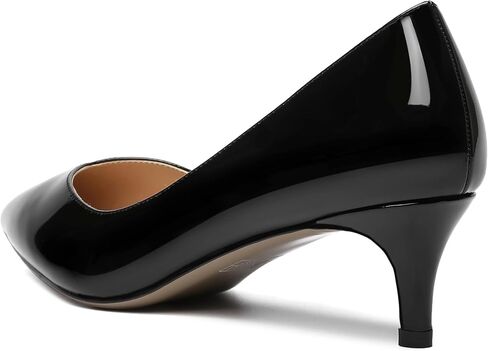 AMBELIGHT Womens Casual Slip On Pointed Toe Dress Shoes Patent Kitten Low Heel Pumps Shoes 2 Inch in Saudi Arabia