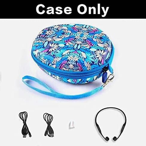 Case Compatible with AfterShokz Aeropex/for Trekz Air/for Titanium Mini Open Ear Wireless Bone Conduction Headphones AS650 / AS800, Storage Holder Fits for Earplugs, Cables and Accessories(Box Only) in Saudi Arabia
