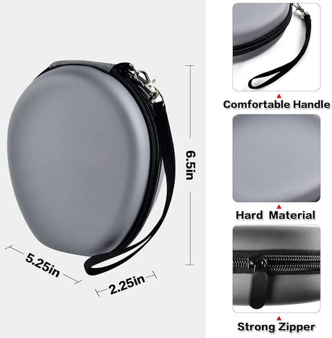 حافظة متوافقة مع AfterShokz Aeropex/Trekz Air/لسماعات الرأس اللاسلكية ذات التوصيل العظمي المفتوحة من التيتانيوم AS650 / AS800، حامل تخزين يناسب سدادات الأذن والكابلات والملحقات (الصندوق فقط) in Kuwait