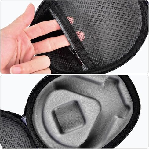 حافظة متوافقة مع AfterShokz Aeropex/Trekz Air/لسماعات الرأس اللاسلكية ذات التوصيل العظمي المفتوحة من التيتانيوم AS650 / AS800، حامل تخزين يناسب سدادات الأذن والكابلات والملحقات (الصندوق فقط) in Kuwait