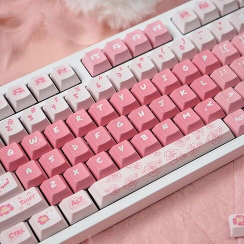 Sumgsn Keycaps 130 مفتاح Cherry Profile PBT Dye Sub Keycaps مجموعة مناسبة لـ 61/64/87/104/108 Cherry Mx Switches لوحة المفاتيح الميكانيكية in Saudi Arabia