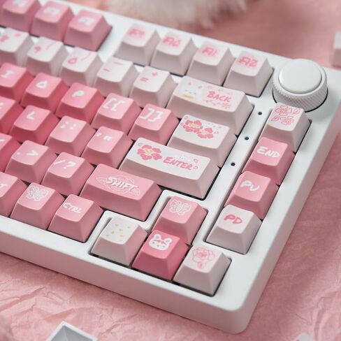 Sumgsn Keycaps 130 مفتاح Cherry Profile PBT Dye Sub Keycaps مجموعة مناسبة لـ 61/64/87/104/108 Cherry Mx Switches لوحة المفاتيح الميكانيكية in Saudi Arabia