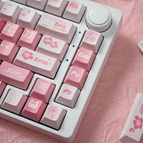 Sumgsn Keycaps 130 مفتاح Cherry Profile PBT Dye Sub Keycaps مجموعة مناسبة لـ 61/64/87/104/108 Cherry Mx Switches لوحة المفاتيح الميكانيكية in Saudi Arabia