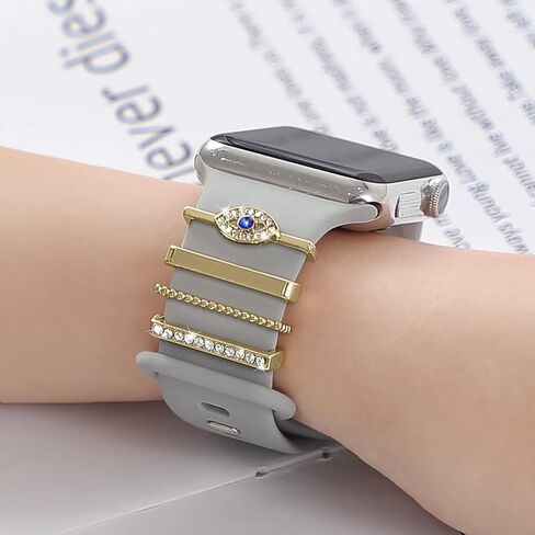 سحر ALMNVO الماسي اللامع لأساور ساعات Apple 46 مم 45 مم 44 مم 42 مم 41 مم 40 مم 38 مم 49 مم، سوار حلقات زخرفية منزلقة معدنية لامعة لسلسلة iWatch Ultra/2 10 9 8 7 se 6 5 4 3 للنساء in Kuwait