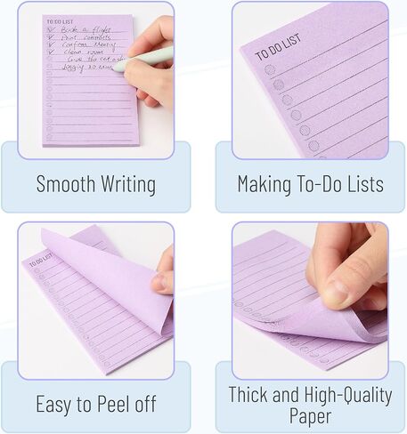 Mr. Pen- to Do List Sticky Notes, 3"x4", 360 Sheets, Assorted Colors to Do List Notepad, Lined Sticky Notes, to Do List Planner, Daily to Do List Notepad, to Do Notepad, Todo List Notepad in Kuwait