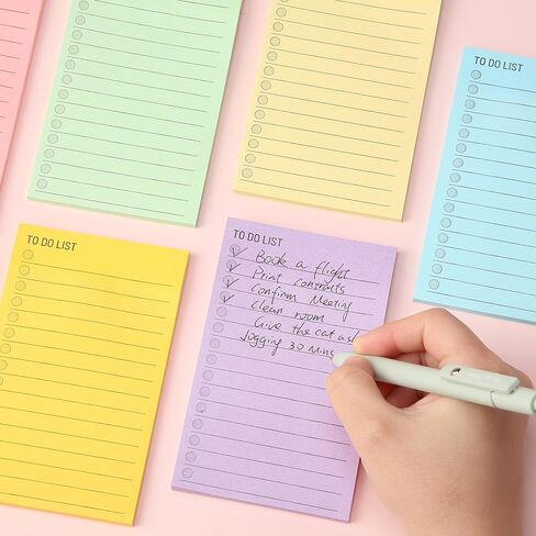 Mr. Pen- to Do List Sticky Notes, 3"x4", 360 Sheets, Assorted Colors to Do List Notepad, Lined Sticky Notes, to Do List Planner, Daily to Do List Notepad, to Do Notepad, Todo List Notepad in Kuwait