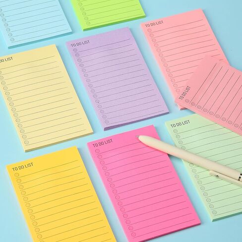 Mr. Pen- to Do List Sticky Notes, 3"x4", 360 Sheets, Assorted Colors to Do List Notepad, Lined Sticky Notes, to Do List Planner, Daily to Do List Notepad, to Do Notepad, Todo List Notepad in Kuwait