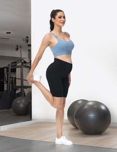 HOFISH Nursing Sports Bra Racerback Maternity Bras with Extra Support for Breastfeeding Seamless Design for Gravida Women Blue XL in Saudi Arabia