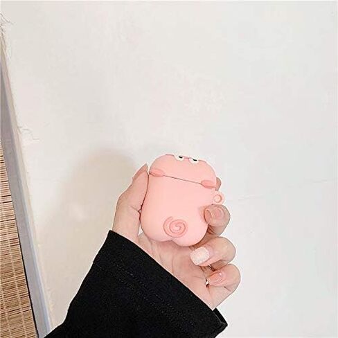 Silicone Case Compatible for Apple Airpods with Funny Cute Cover [Cute Pet Design](Cat Grey) in Saudi Arabia
