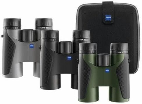 منظار Zeiss 10x42 Terra ED ومجموعة أدوات التنظيف Zeiss ومحول Aziak Bino (أخضر) in Saudi Arabia