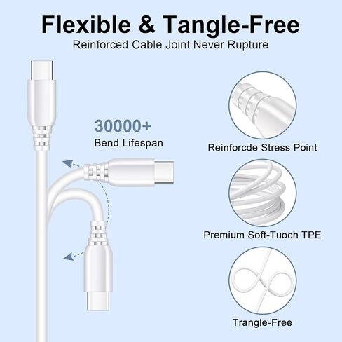 كتلة شاحن USB C لهاتف Google Pixel 9 Pro/9/8a/7 Pro/7,20W، قابس محول طاقة مكعب من الطوب لهاتف Samsung Galaxy S24 Ultra/S23 FE/S23/S22، A55/A15/A14، iPhone 15/14 /13/12/11/XS-مع كابل USB in Kuwait