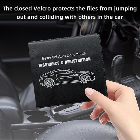 Augeny 2PCS Car Registration and Insurance Holder, Auto Essential Glove Box Organizer for Driver License Document, Vehicle Paperwork Case Wallet with Closure for Men Women(Blue Flag, Red) in Saudi Arabia