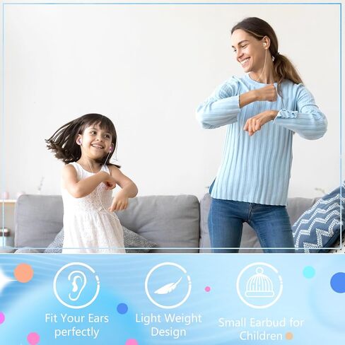 سماعات أذن للأطفال، 50 قطعة متعددة الألوان، معبأة بشكل فردي، سماعات للاستعمال مرة واحدة بالجملة، مثالية لطلاب مكتبات الفصول المدرسية (10 ألوان) in Kuwait