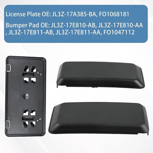 OKPARZ متوافق مع غطاء وسادة الحماية من الصدمات غطاء نهاية 2021 2022 2023 Ford F150 F-150 ML3Z-17E810-AA ML3Z-17E811-AA للسائق الأيسر وجانب الركاب الأيمن in Saudi Arabia