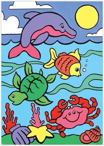 Royal Brush MFP-6 My First Paint by Number Kit, 8.75 by 11.375-Inch, Sea Animals in Saudi Arabia