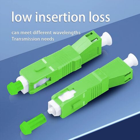 Fiber Optical Coupler Adapter APC Single Mode SC Male to LC Female Connectors LC Female to SC Male Single Mode Coupler, 10pcs in Saudi Arabia