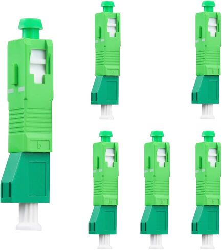 Fiber Optical Coupler Adapter APC Single Mode SC Male to LC Female Connectors LC Female to SC Male Single Mode Coupler, 10pcs in Saudi Arabia