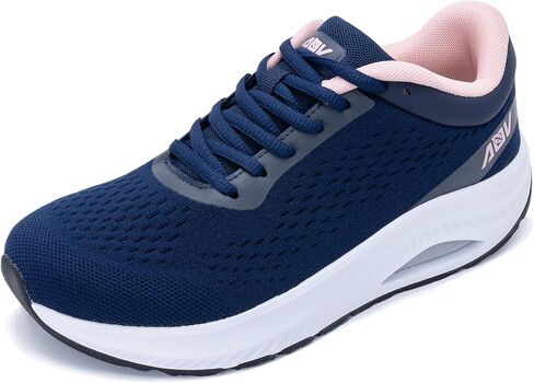 أحذية مشي نسائية ذات مقدمة واسعة مع أحذية تقويم العظام لدعم قوس القدم لأحذية التنس الهوائية لالتهاب اللفافة الأخمصية in Kuwait