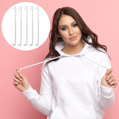 PAGOW 10 Pcs Latch Hook, Serging Crochet Hook Sewing Needles, Metal Snag Repair Tool for DIY Knitting Weaving Revamping Darning Threading Jewelry Making in Saudi Arabia