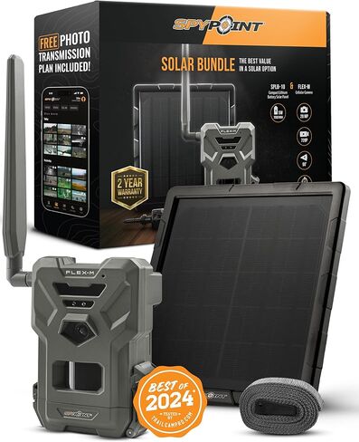 SPYPOINT Flex-M Twin Pack Cellular Trail Cameras | Best Value in Hunting Accessories | No WiFi Needed & GPS-Enabled | Night Vision | Dual-Sim LTE | IP65 Waterproof | 28MP Photos, 720p Videos + Sound in Saudi Arabia