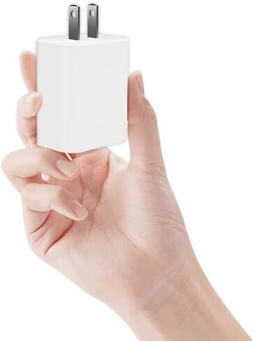 شاحن USB مزدوج مع كابل 1 متر A إلى C، شاحن حائط A+A، منافذ USB-A. متوافق مع هواتف iPhone 15/15Plus/15Pro/15ProMax/iPad Pro/iPad Air/Android in Saudi Arabia