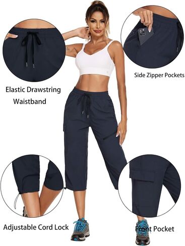 PINSPARK Women's Hiking Pants Black in Saudi Arabia