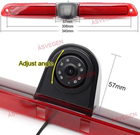 حامل سقف الكاميرا الاحتياطية لضوء الفرامل الثالث متوافق مع مرسيدس بنز سبرينتر فولكس فاجن كرافتر 2006-2018 in Kuwait