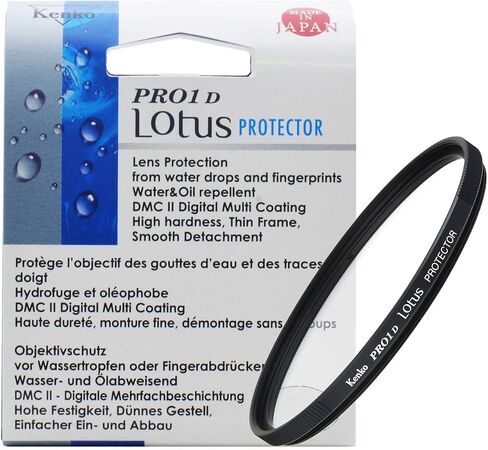 Kenko Camera Lens Protector PRO1D Lotus Protector 58mm, Multicoated, Water-Repellent, Low-Profile, 399323 in Saudi Arabia