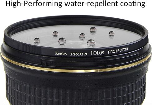 Kenko Camera Lens Protector PRO1D Lotus Protector 58mm, Multicoated, Water-Repellent, Low-Profile, 399323 in Saudi Arabia