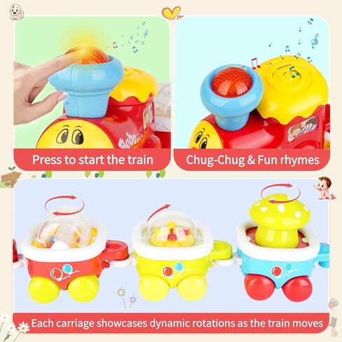 لعبة مسار القطار الكهربائي، سيارة مع الضوء والموسيقى، هدايا للأطفال من سن 1 إلى 2 3 سنوات، حشوات سلة عيد الفصح، ألعاب السكك الحديدية، لعبة تعليمية مبكرة in Kuwait
