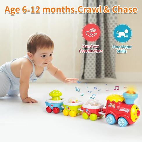 لعبة مسار القطار الكهربائي، سيارة مع الضوء والموسيقى، هدايا للأطفال من سن 1 إلى 2 3 سنوات، حشوات سلة عيد الفصح، ألعاب السكك الحديدية، لعبة تعليمية مبكرة in Kuwait