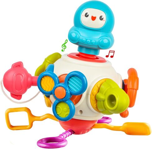 ألعاب حسية للأطفال الصغار 1-3، أنشطة مونتيسوري للرضع مكعبات لوحية مشغولة، ألعاب تعليمية تعليمية للأطفال لعمر 6 9 12 18 شهرًا للأولاد والبنات، ألعاب سفر بالطائرة للأطفال من عمر 1-2 سنة in Kuwait