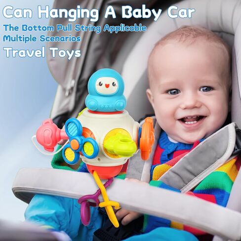 ألعاب حسية للأطفال الصغار 1-3، أنشطة مونتيسوري للرضع مكعبات لوحية مشغولة، ألعاب تعليمية تعليمية للأطفال لعمر 6 9 12 18 شهرًا للأولاد والبنات، ألعاب سفر بالطائرة للأطفال من عمر 1-2 سنة in Kuwait