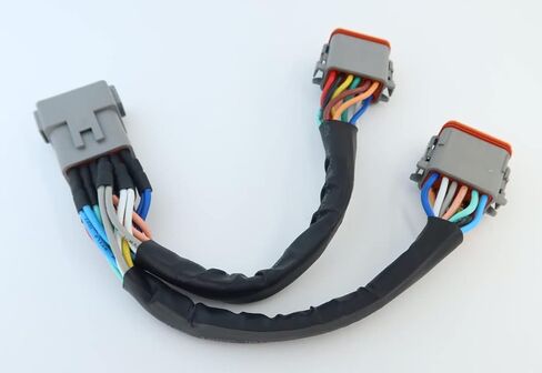 DT 4 Way Connector Plug Splitter Wire Harness 1 Male to 2 Female DT 4 Pin 1-2 SplitterCable 1ft/30cm in Saudi Arabia