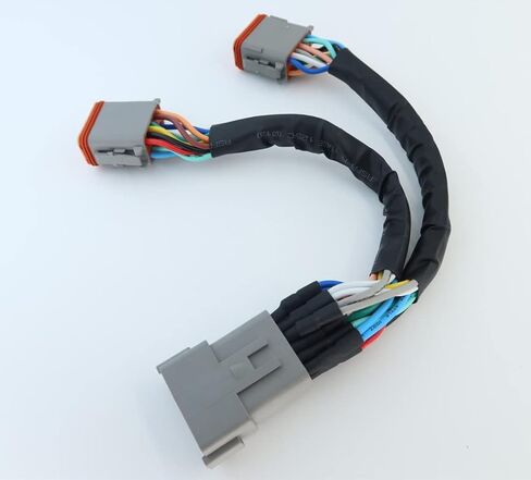 DT 4 Way Connector Plug Splitter Wire Harness 1 Male to 2 Female DT 4 Pin 1-2 SplitterCable 1ft/30cm in Saudi Arabia