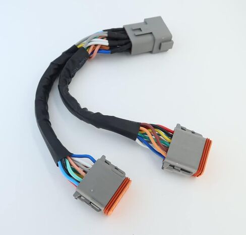 DT 4 Way Connector Plug Splitter Wire Harness 1 Male to 2 Female DT 4 Pin 1-2 SplitterCable 1ft/30cm in Saudi Arabia