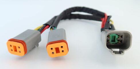 DT 4 Way Connector Plug Splitter Wire Harness 1 Male to 2 Female DT 4 Pin 1-2 SplitterCable 1ft/30cm in Saudi Arabia