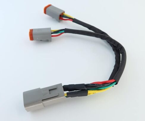 DT 4 Way Connector Plug Splitter Wire Harness 1 Male to 2 Female DT 4 Pin 1-2 SplitterCable 1ft/30cm in Saudi Arabia