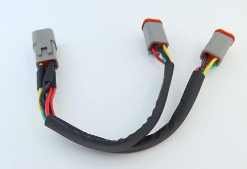 DT 4 Way Connector Plug Splitter Wire Harness 1 Male to 2 Female DT 4 Pin 1-2 SplitterCable 1ft/30cm in Saudi Arabia